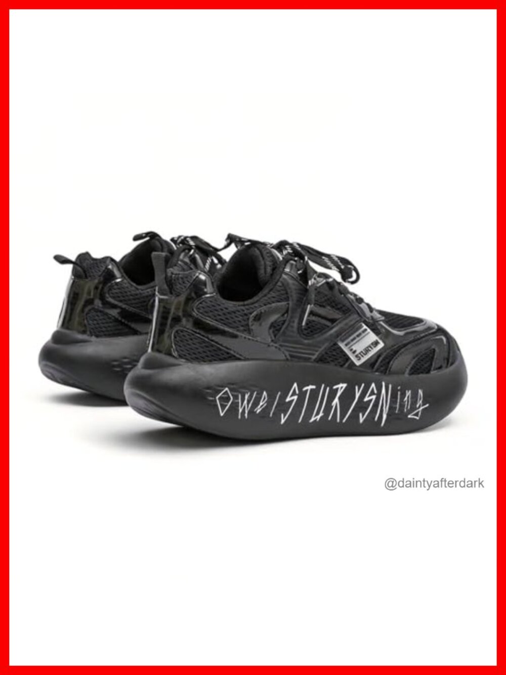 2.3 Inch Platform Sneakers for Men Women Chunky Mesh Comfort Walking Running